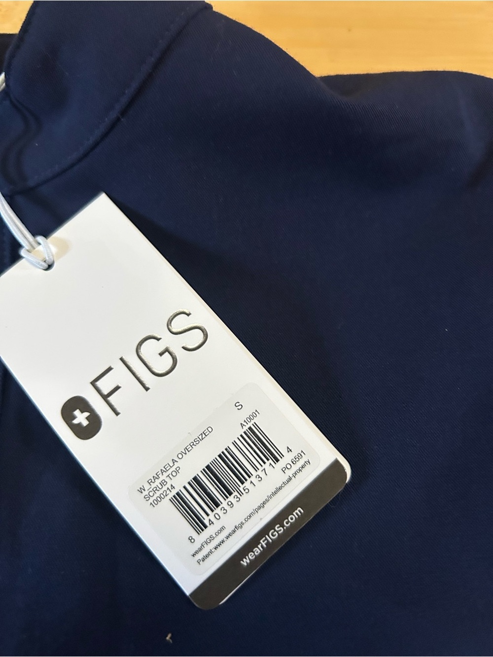 Size small figs scrubs tops blue x2 - Picture 3 of 3